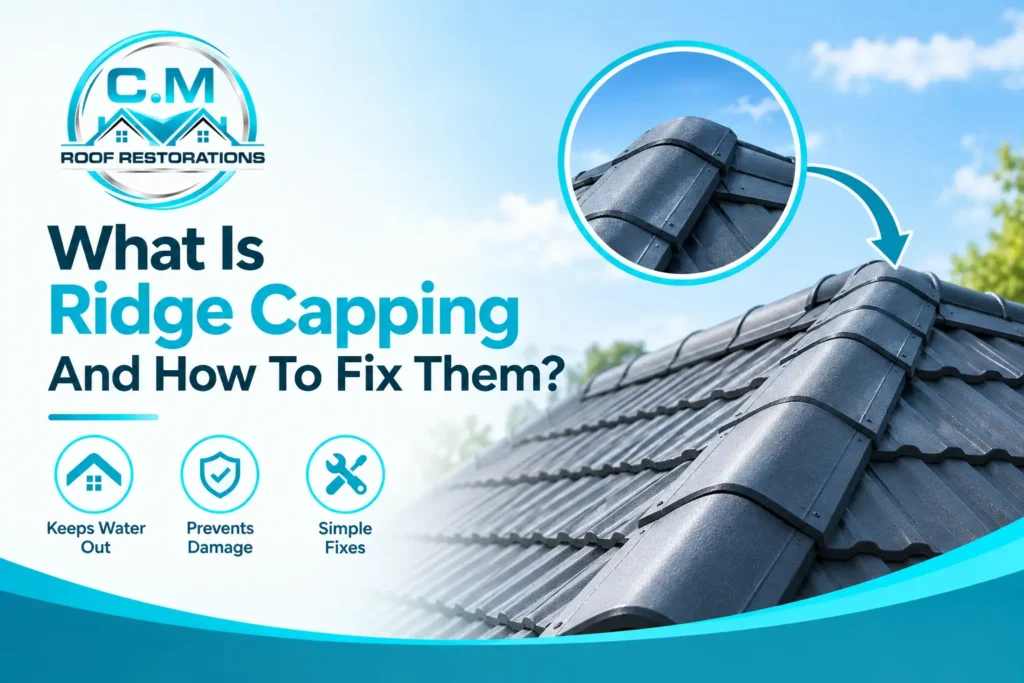 Ridge capping explained with roof repair tips
